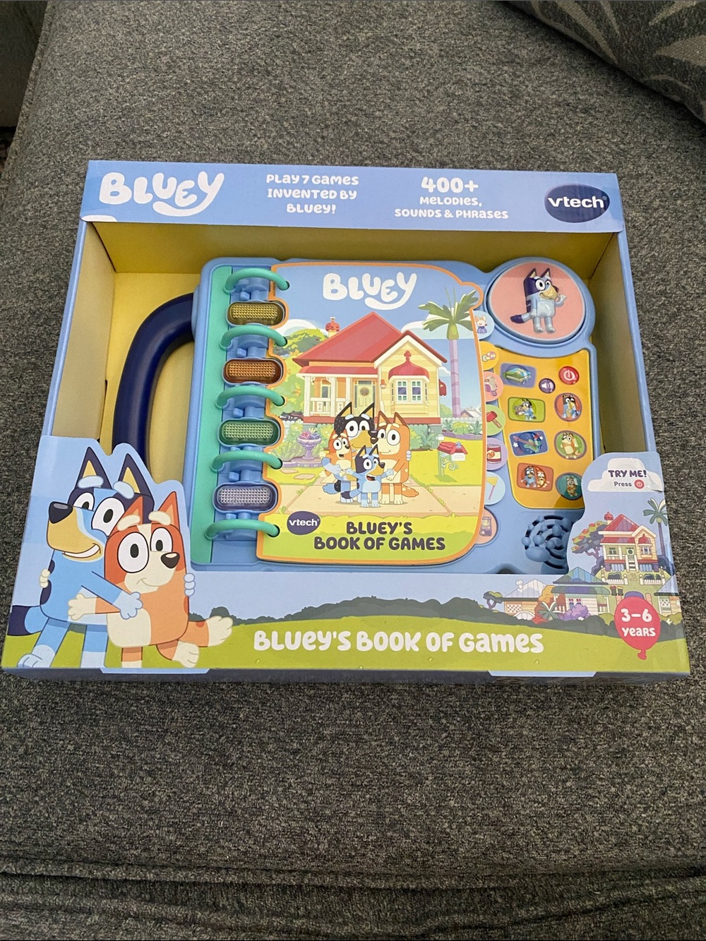 Bluey’s Book of Games - Blue and Yellow Interactive Learning Toy